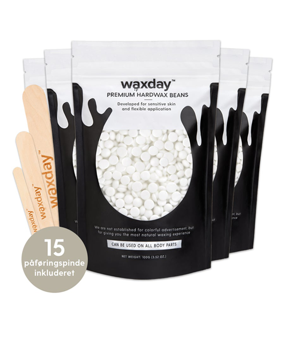 Waxday Premium Beans 5-pak med voksperler til hårfjerning