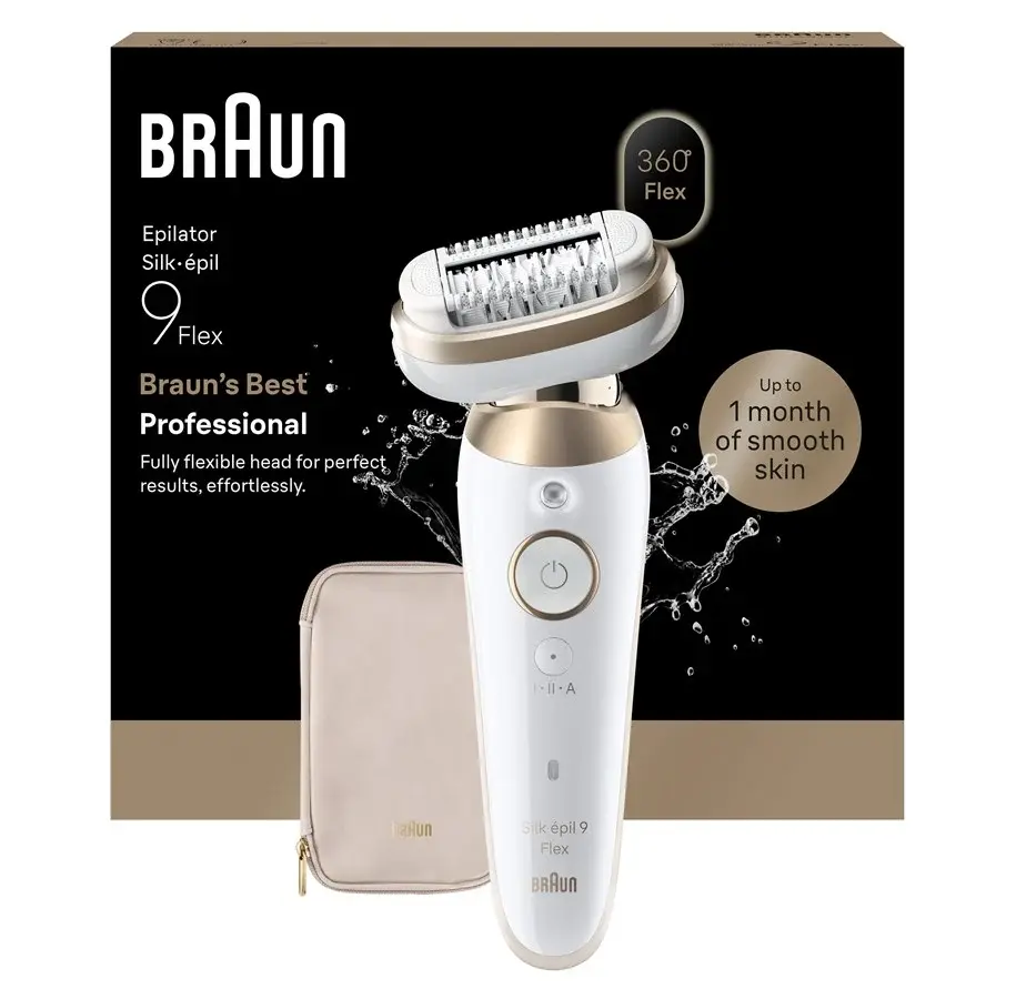 Braun Epilator SES9-011 3D Silk-épil 9 med fleksibelt hoved